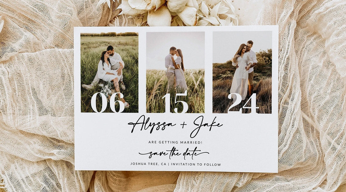 Save The Date kort til bryllup