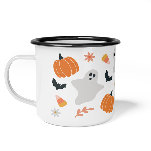 Halloween Spøkelse Enamelkrus