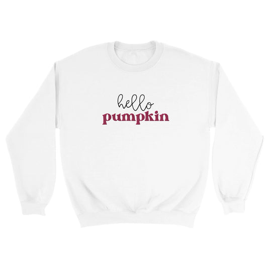 Hello Pumpkin Høstgenser - Brodert