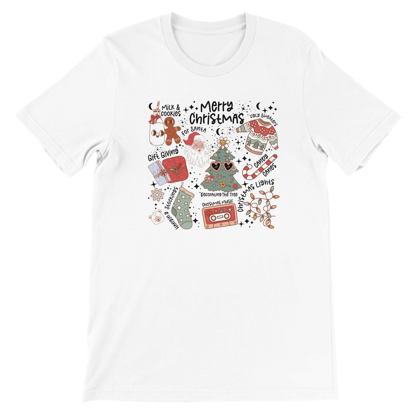 Jul Retro T-skjorte Soft