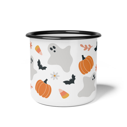 Halloween Spøkelse Enamelkrus