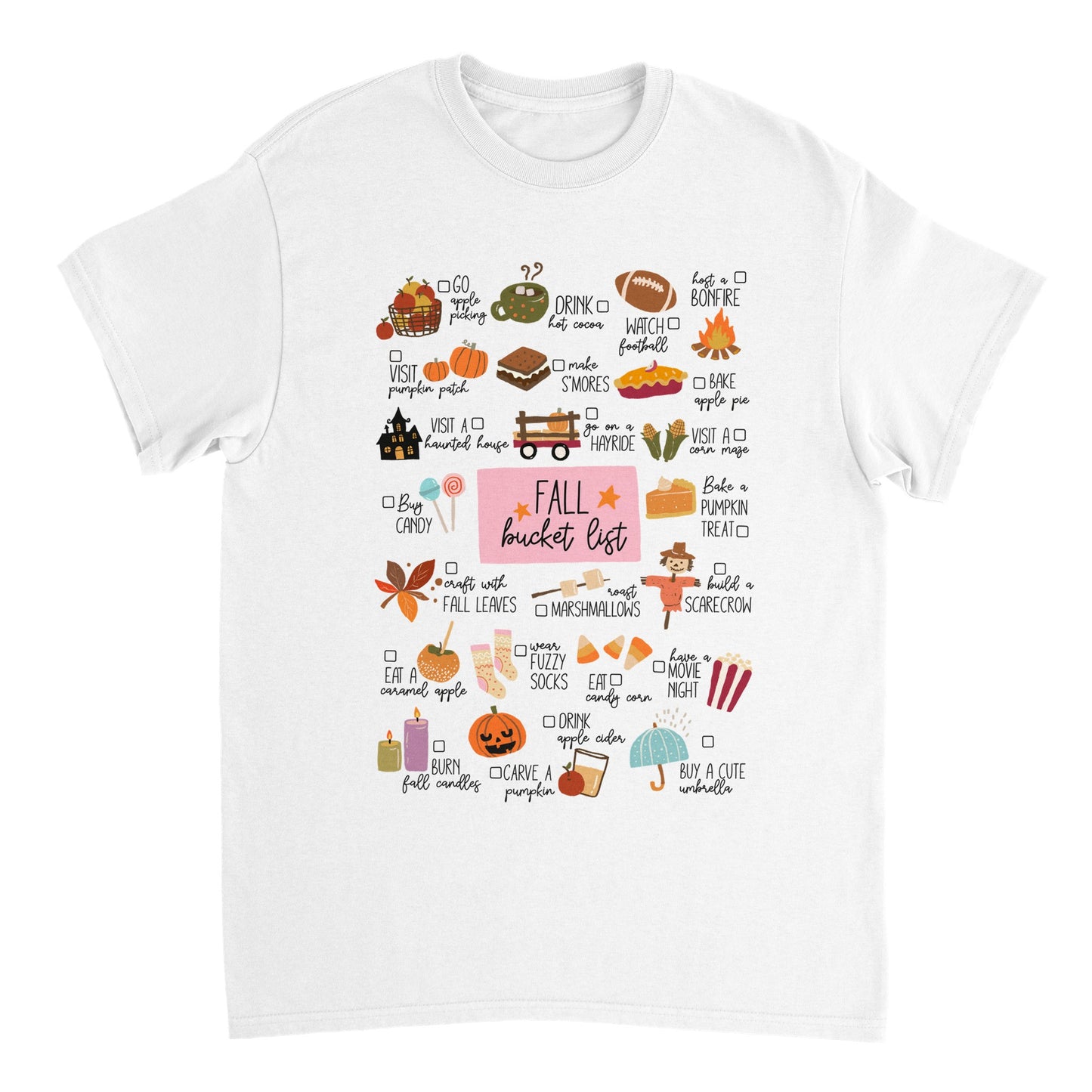 Fall Bucket List T-skjorte
