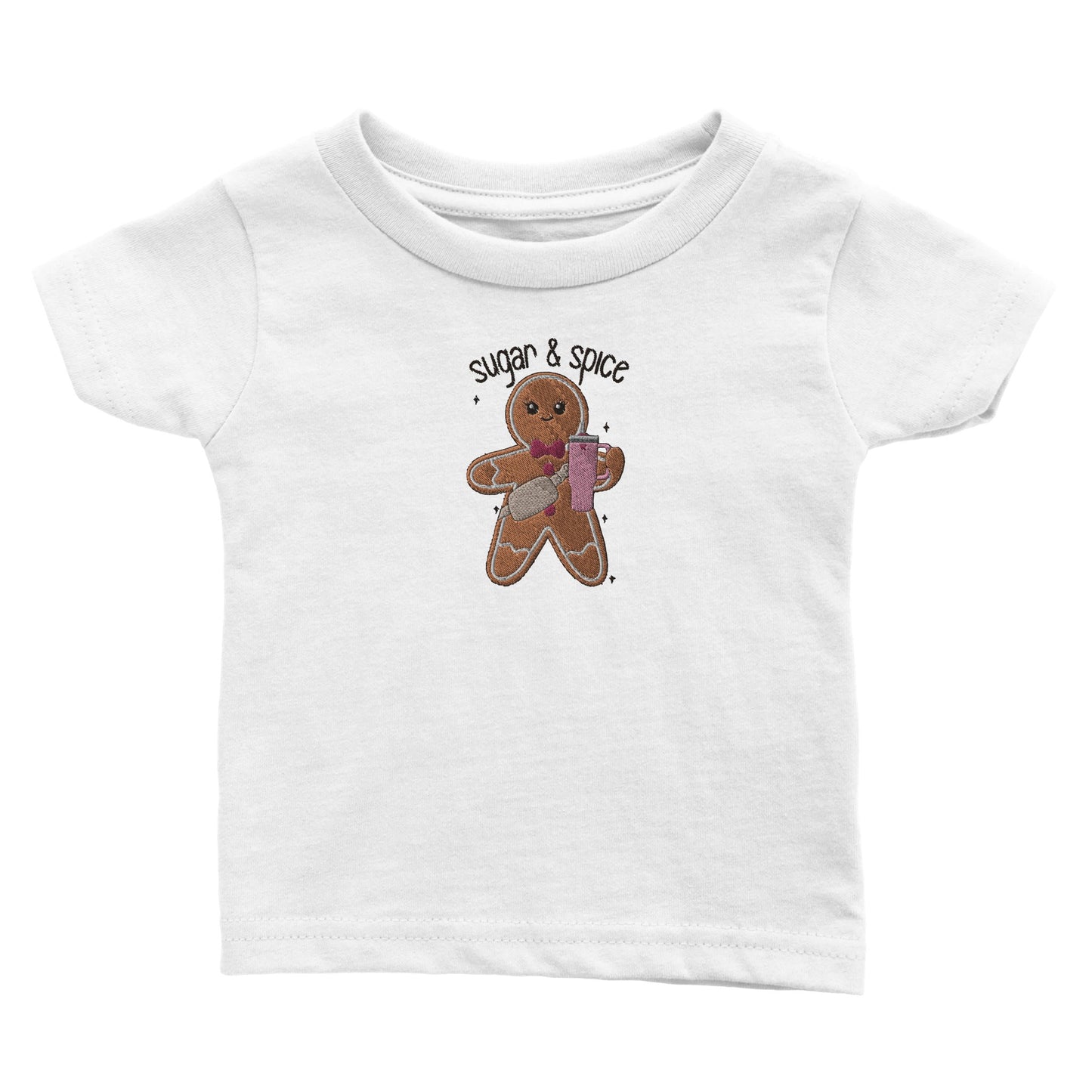 Pepparkaks-t-shirt för baby - Broderad