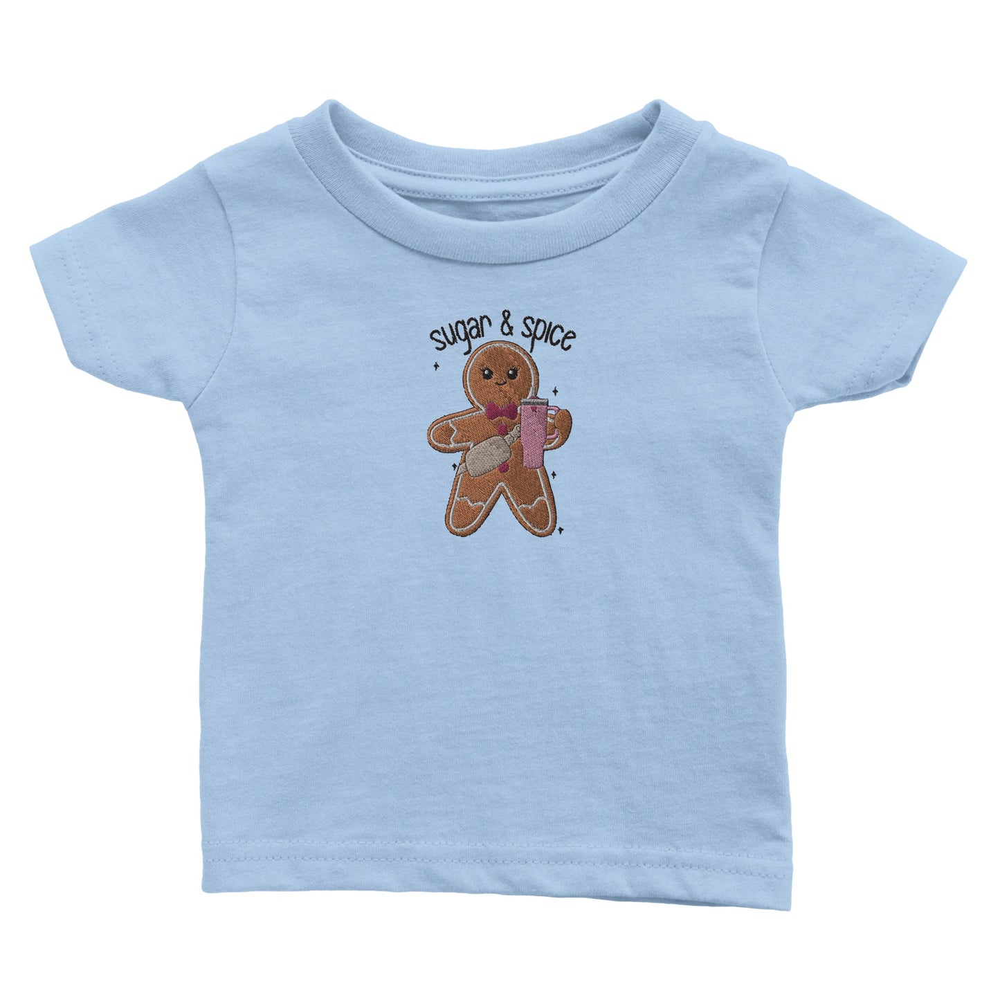 Pepparkaks-t-shirt för baby - Broderad