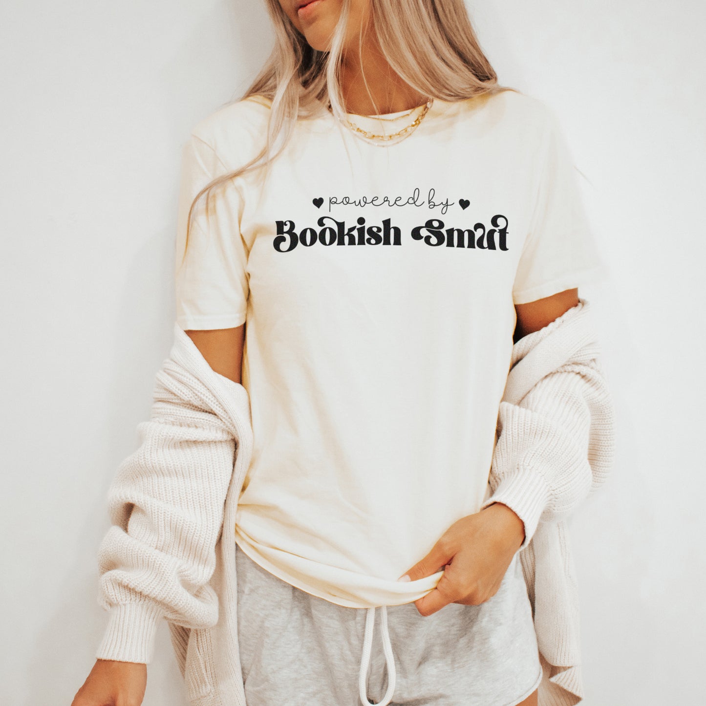 Powered by Bookish Smut T-shirt