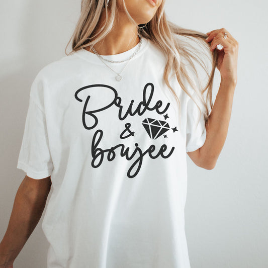 Bride & Boujee T-skjorte | Bad & Bouzie T-skjorte