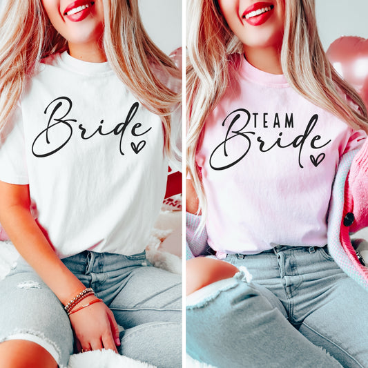 Bride t-skjorte | Team Bride t-skjorte