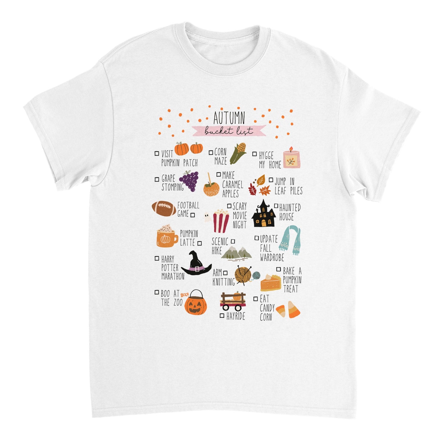 Autumn Bucket List T-skjorte