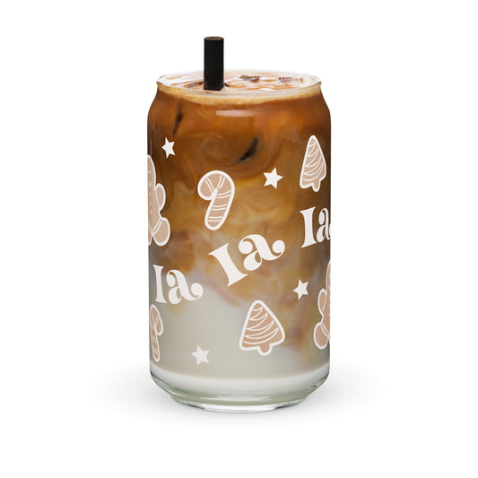 Fa La La La Jul Glass