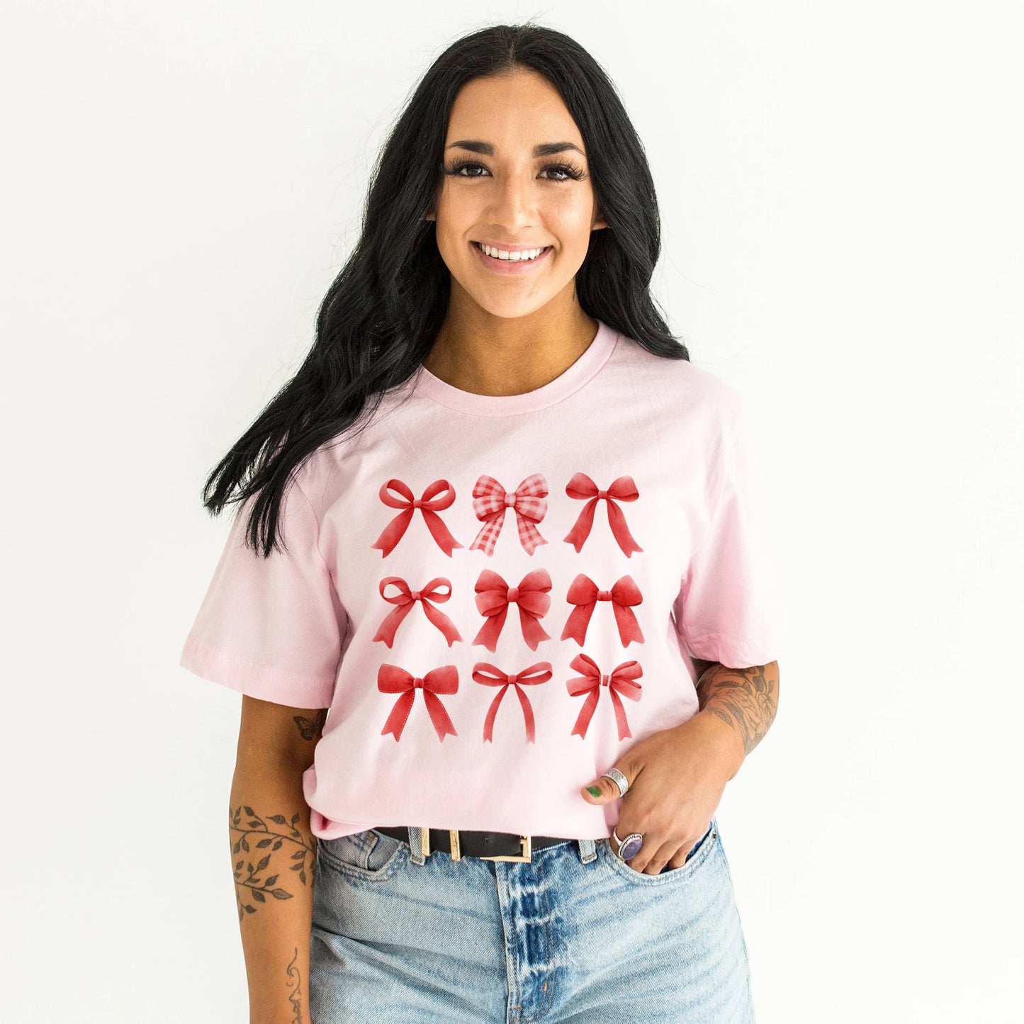 Coquette t-shirt Red Bows