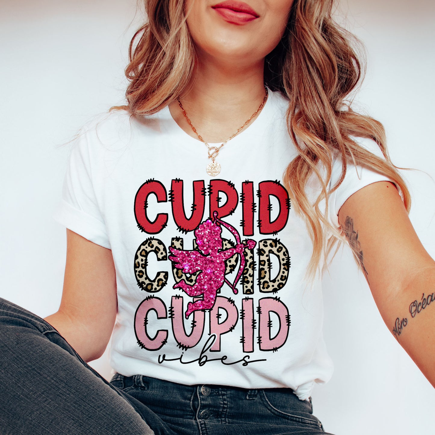 Cupid Vibes Valentine T-skjorte