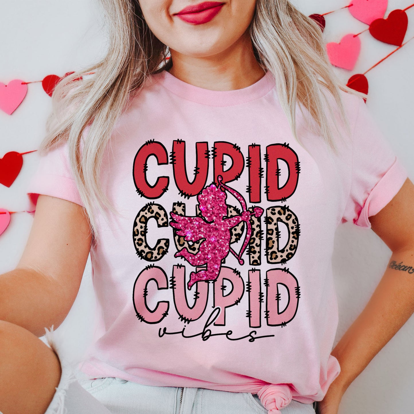 Cupid Vibes Valentine T-skjorte