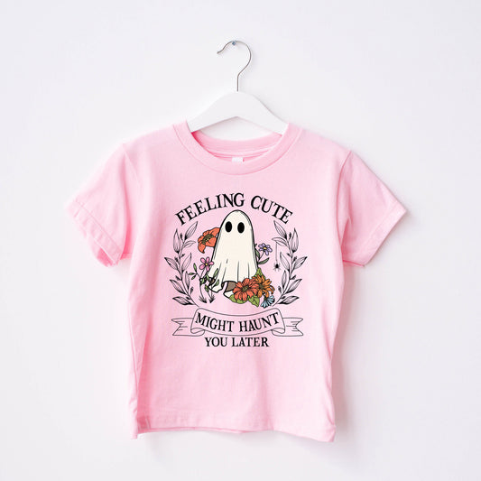 feeling cute halloween t-skjorte til barn