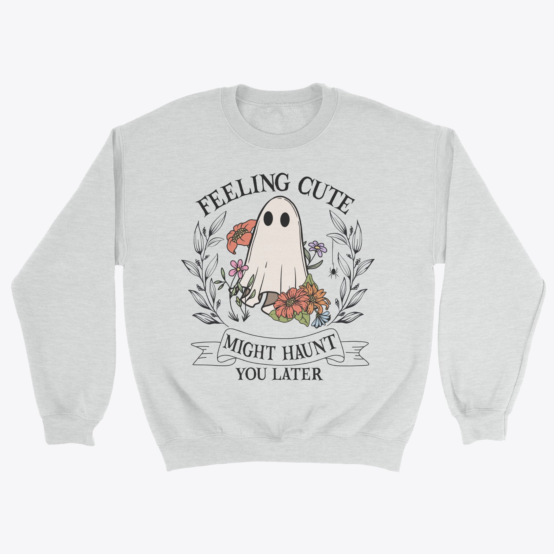 feeling cute halloween sweatshirt