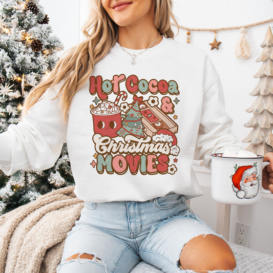 Hot Cocoa Christmas Movies Julegenser | Gildan®