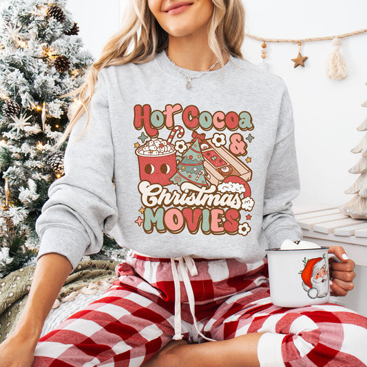 Hot Cocoa Christmas Movies Julegenser | Gildan®