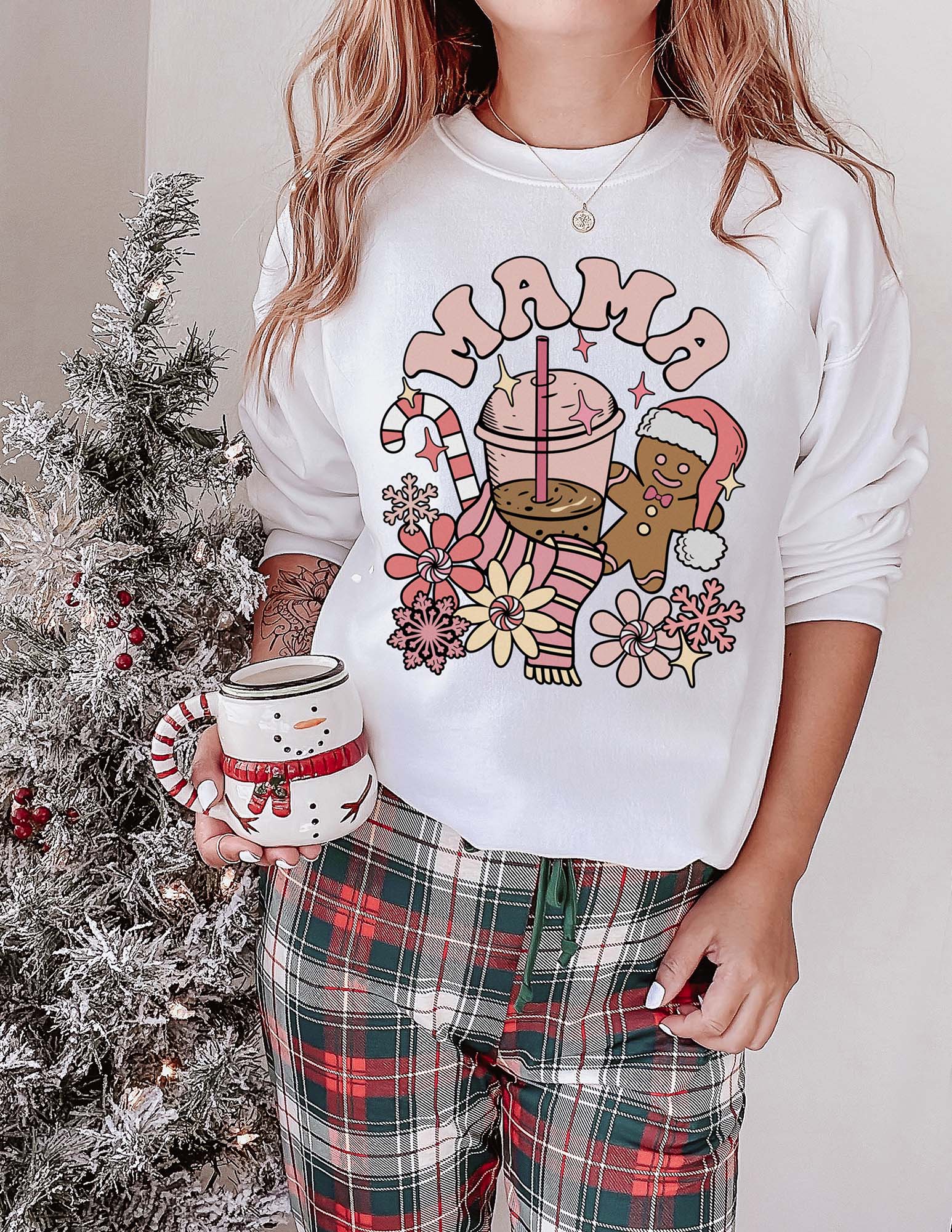 julegenser mama hvit