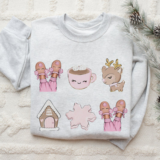 julegenser pink christmas ash