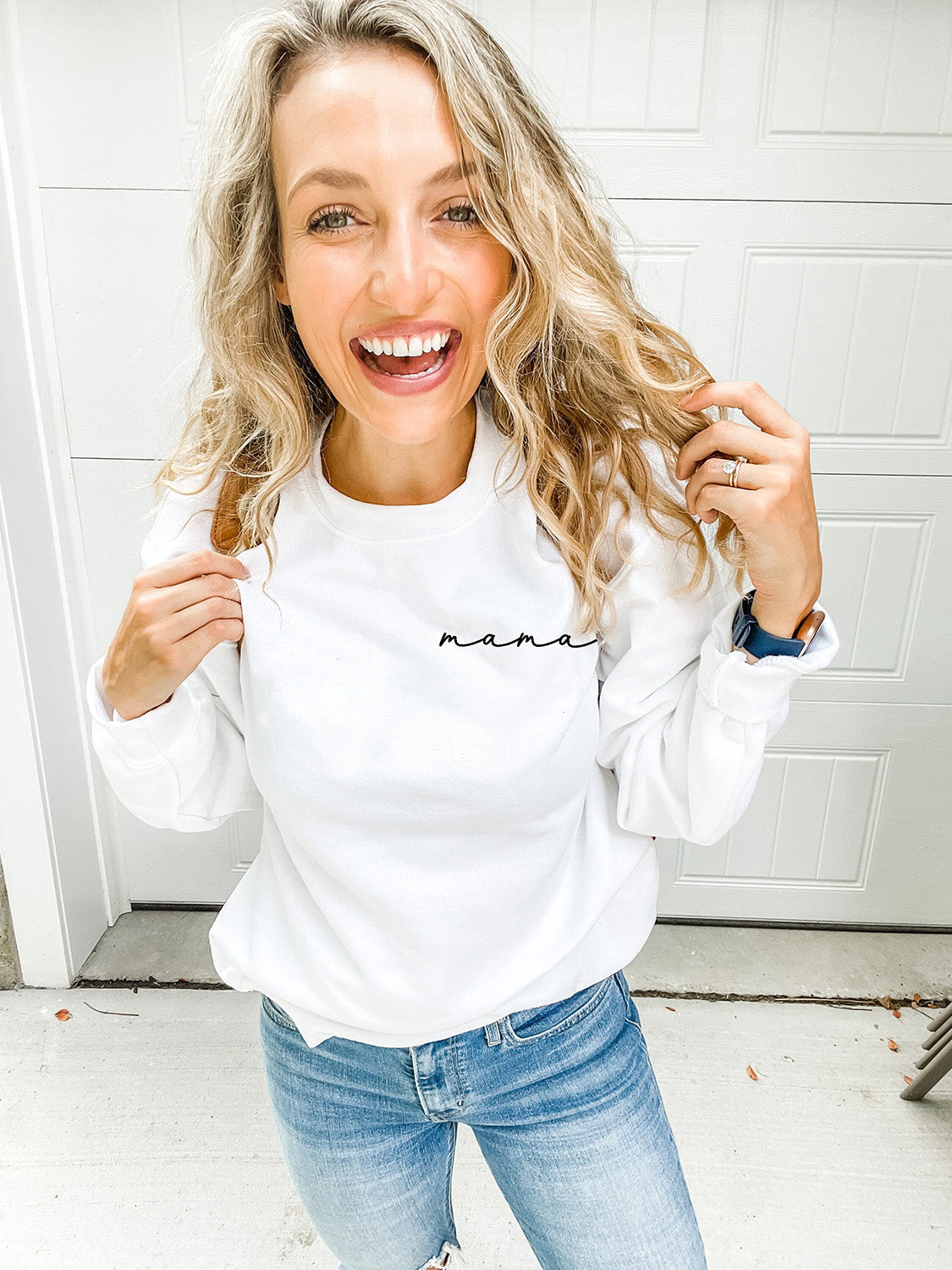 Mama Sweatshirt Embroidered