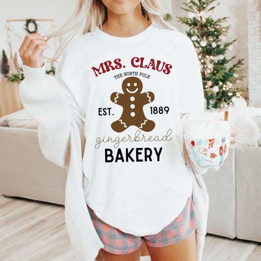 mrs-claus-gingerbread-t-skjorte-hvit