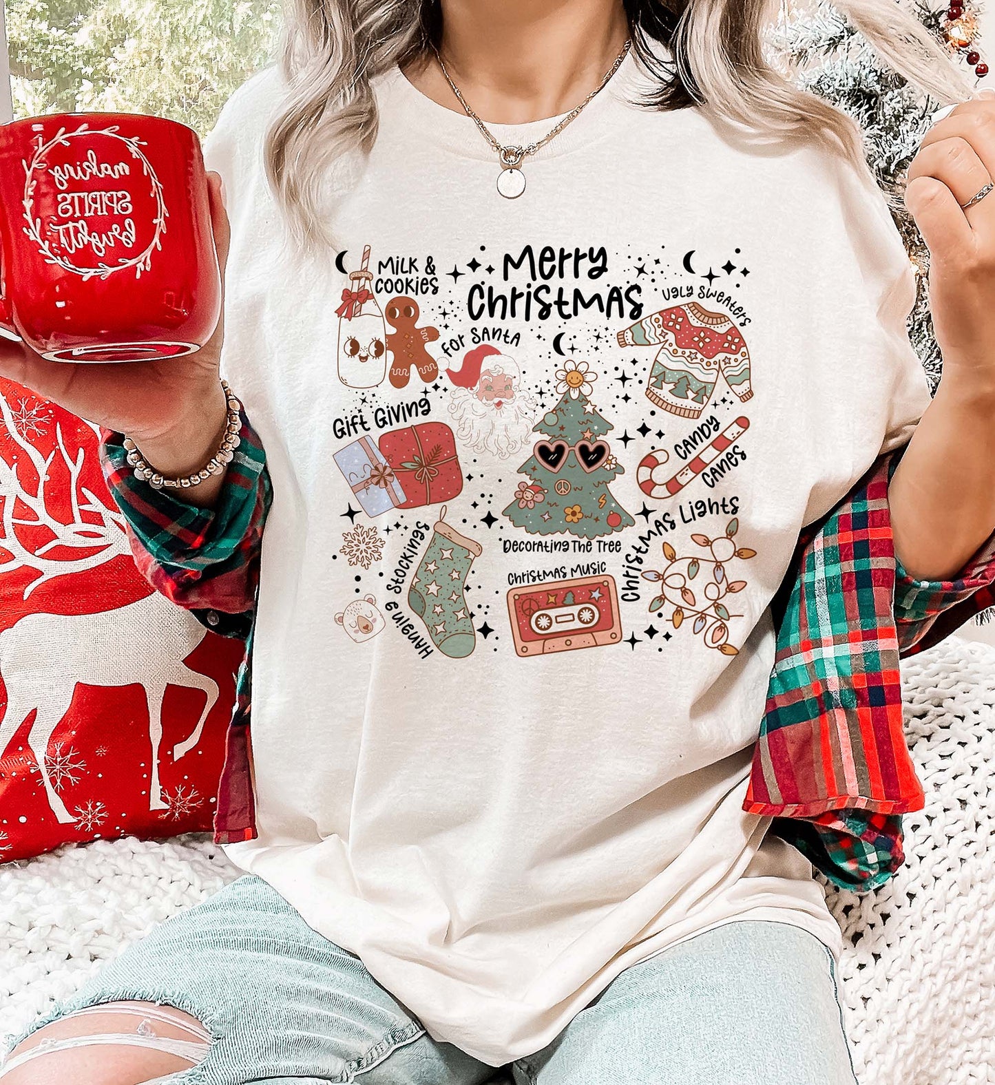Retro Christmas T-Shirt Christmas