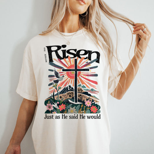 Risen t-skjorte kristen