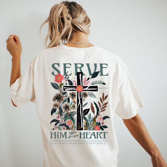 Serve Him Kristen t-skjorte