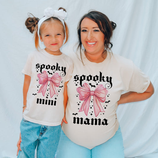 spooky mama spoky mini t-skjorte