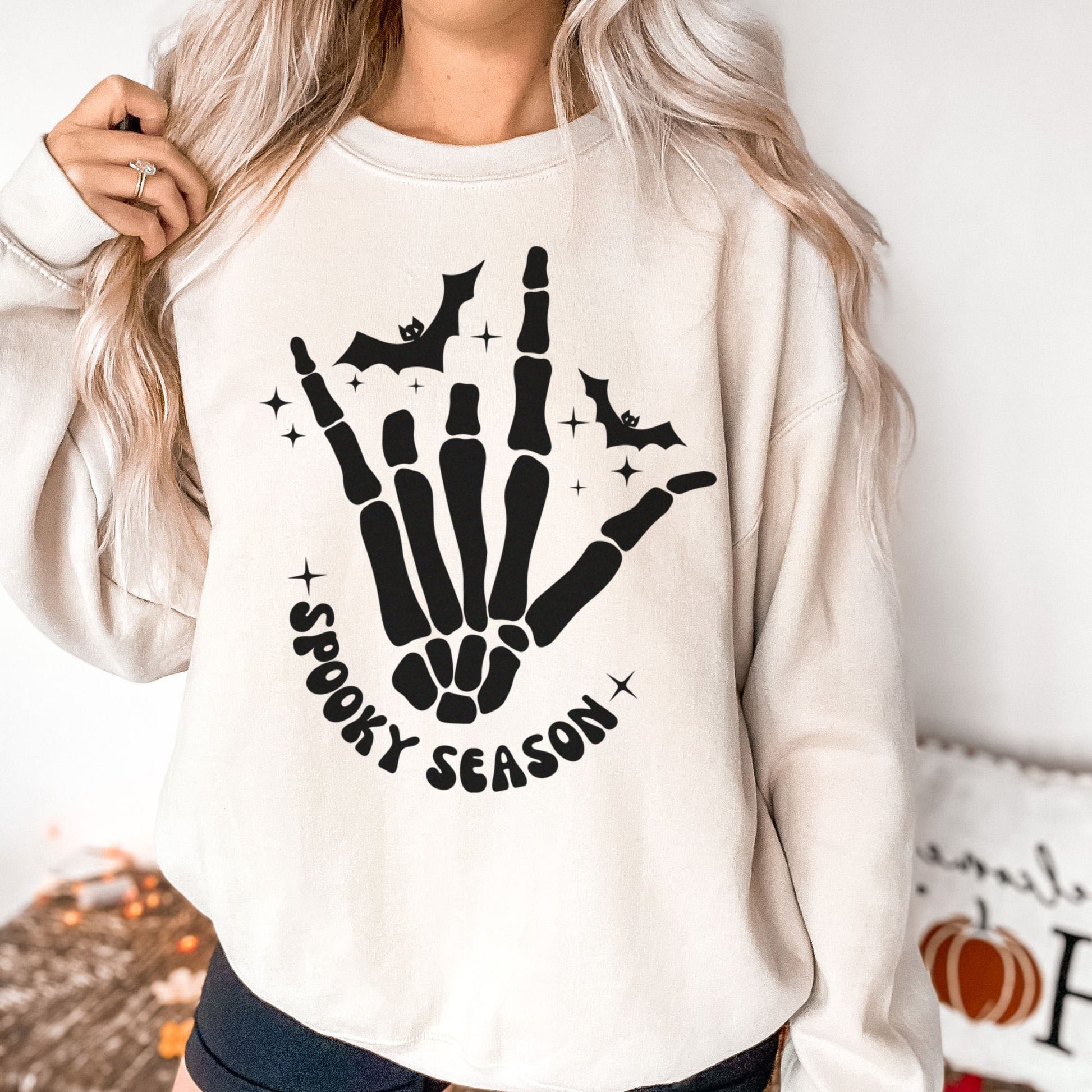 spooky season halloween genser sand