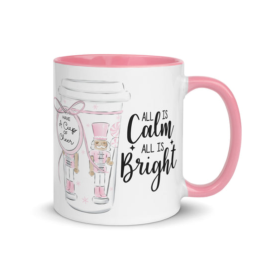 Christmas Mug Pink Coffee Decor