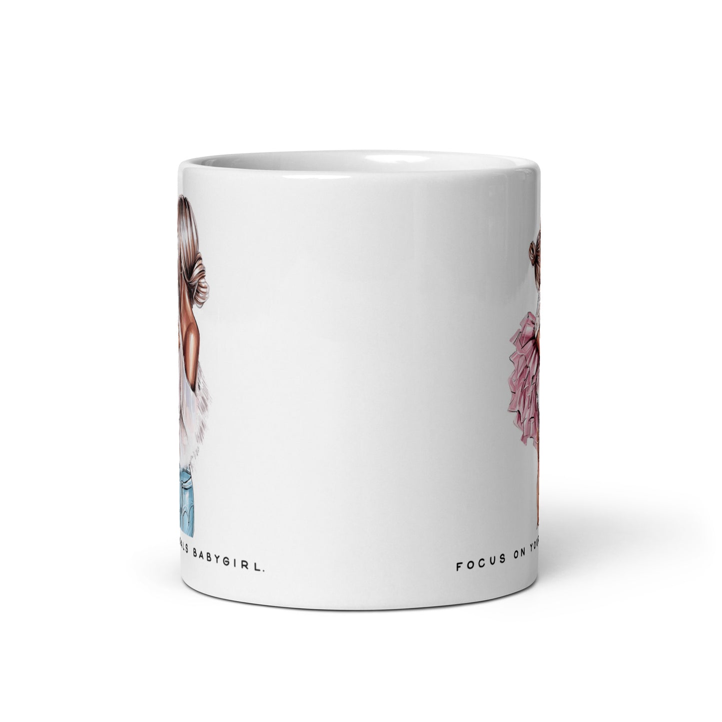 Focus on your goals babygirl mug - Mother & Daughter