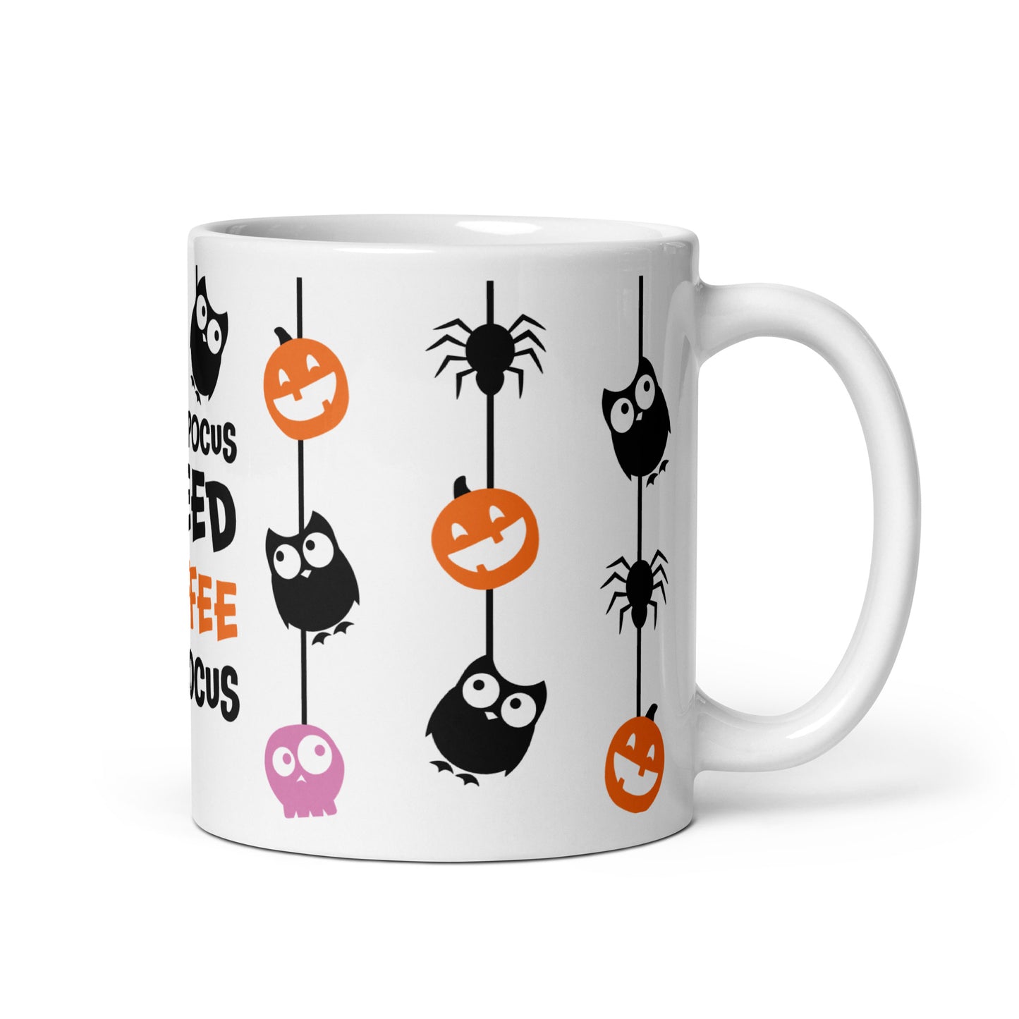 Halloween Mug I need coffee to focus