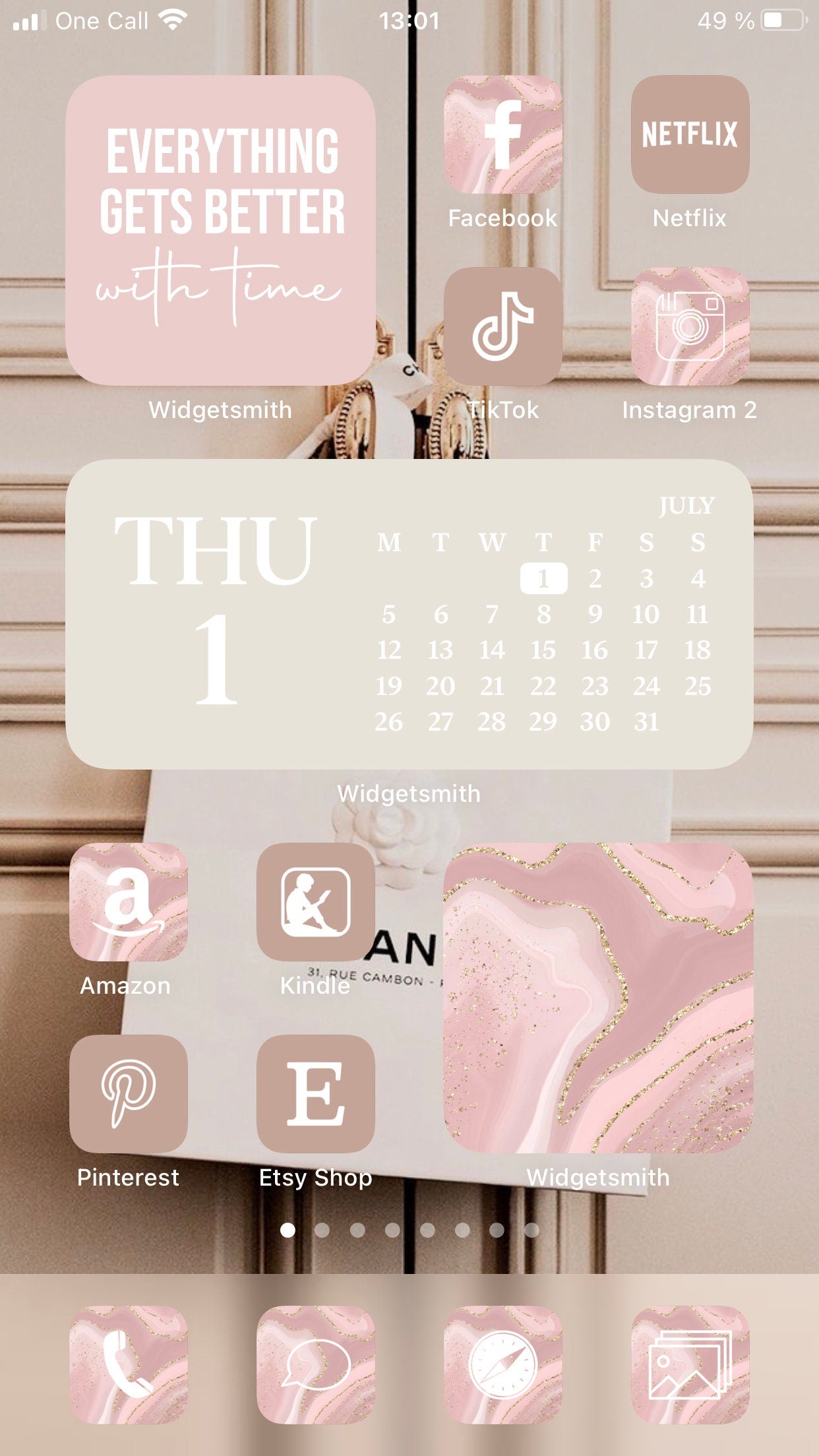 App Icons IOS Blush Marble