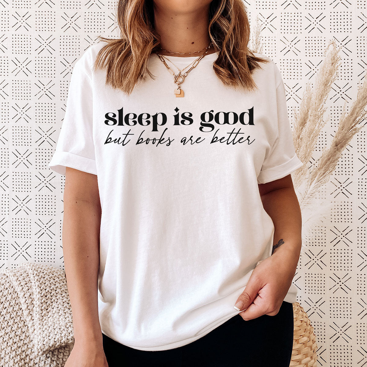 books are better t-skjorte hvit