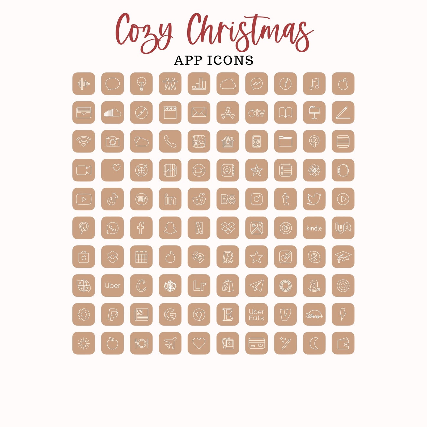 Cozy Christmas App Icons