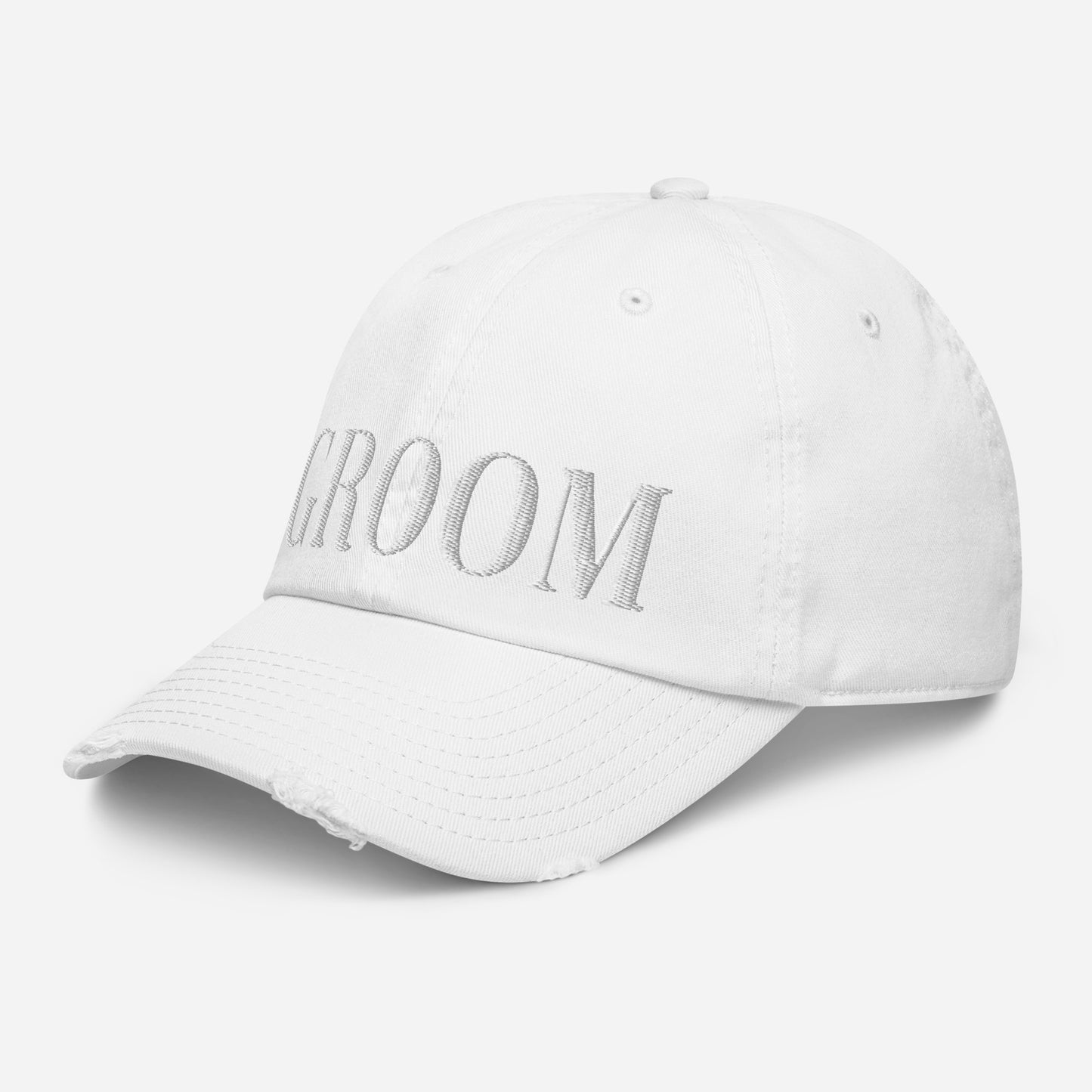 Groom Caps Embroidered