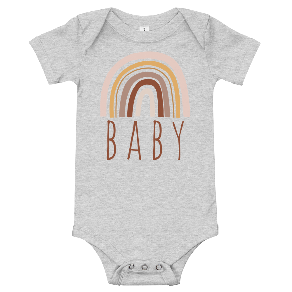 Baby Bodysuit With Rainbow
