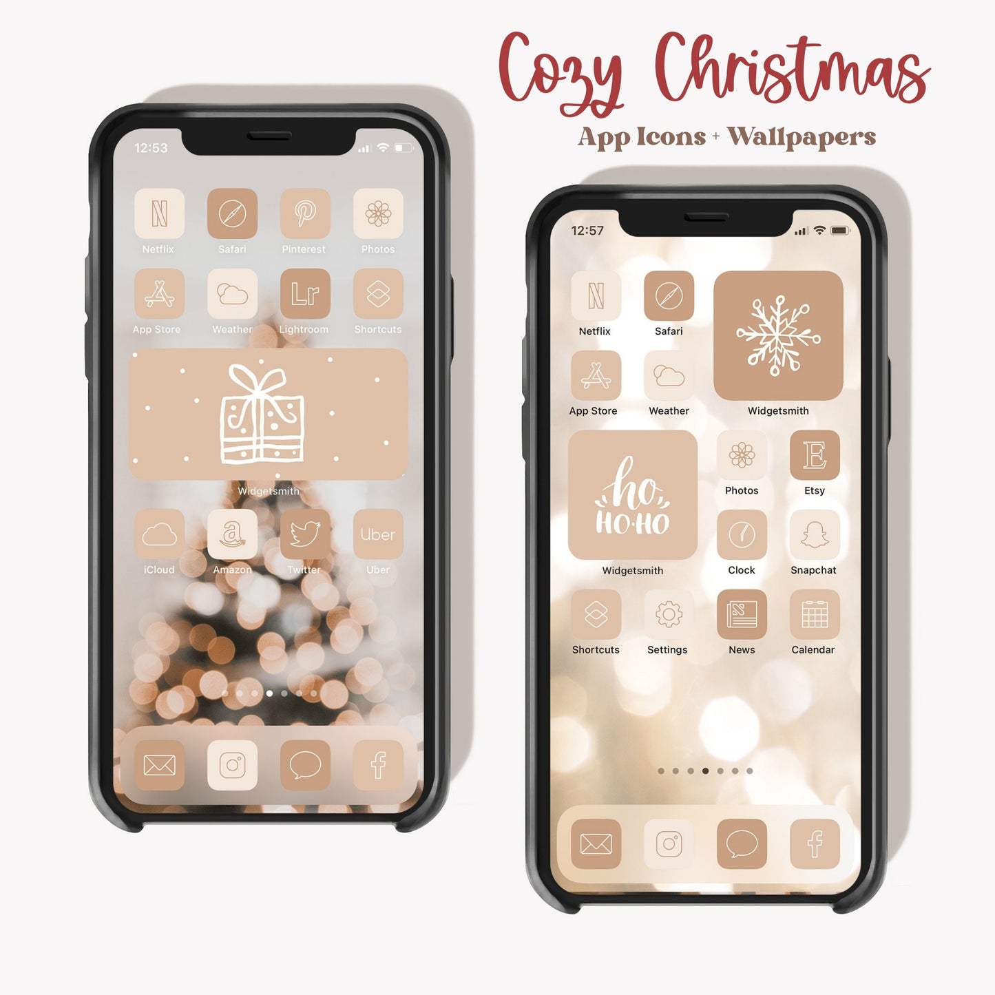 Cozy Christmas App Icons