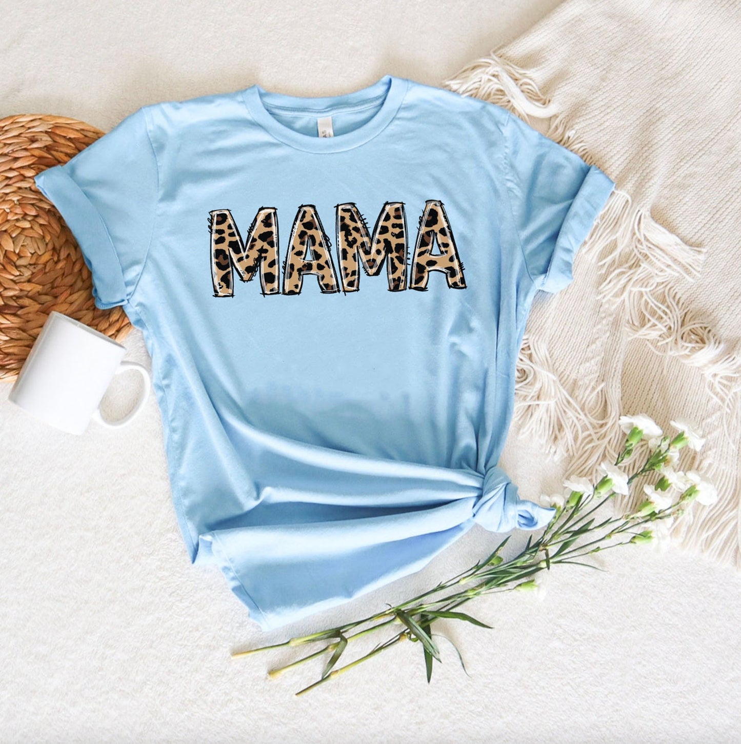 Mama T-shirt Ocean Blue