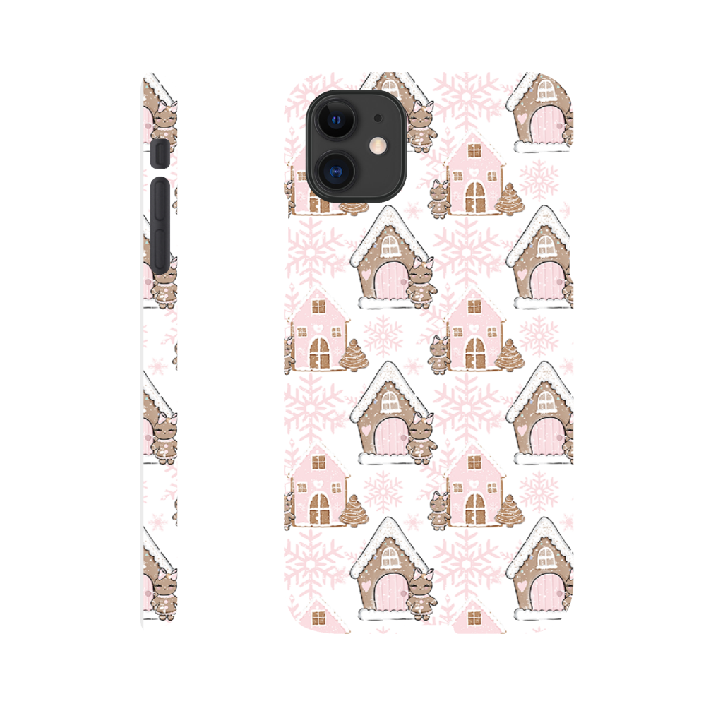 Pink Christmas iPhone mobildeksel