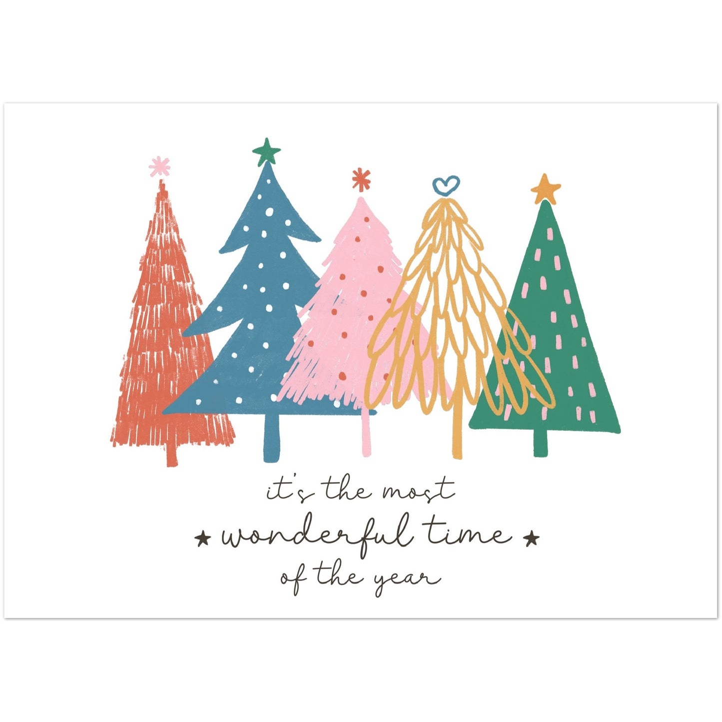 Poster Christmas trees