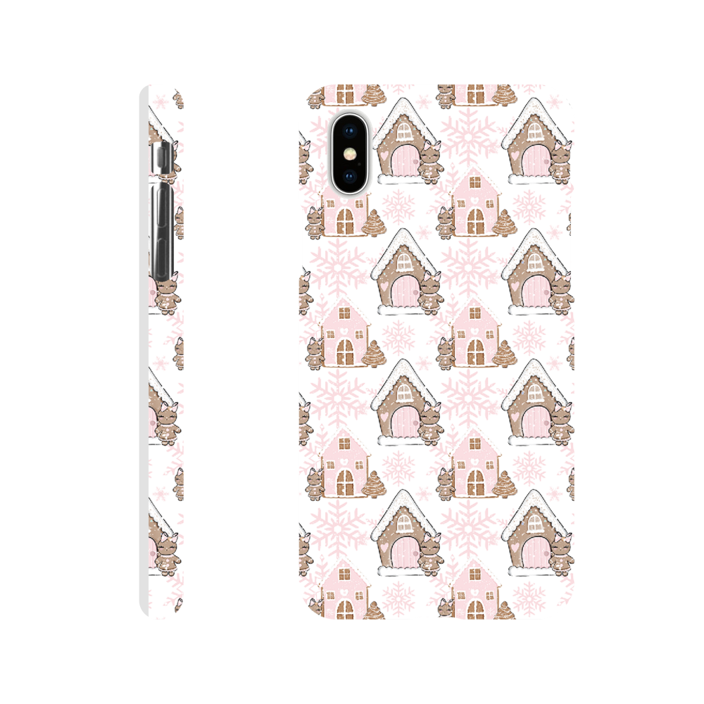 Pink Christmas iPhone mobildeksel