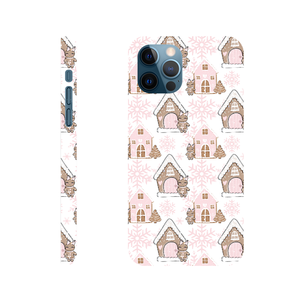 Pink Christmas iPhone mobildeksel