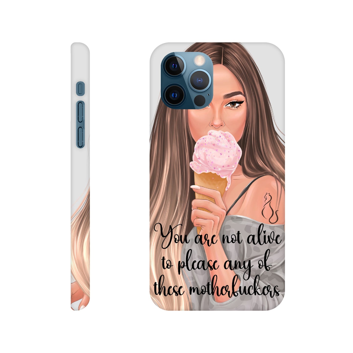MF Ombre Hair Lady Phone Case