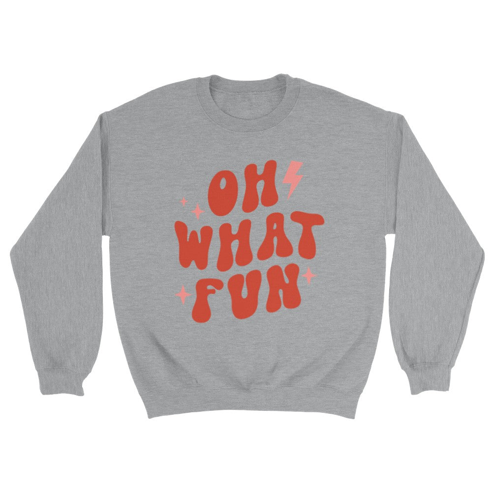 Christmas jumper Oh What Fun Sports grey