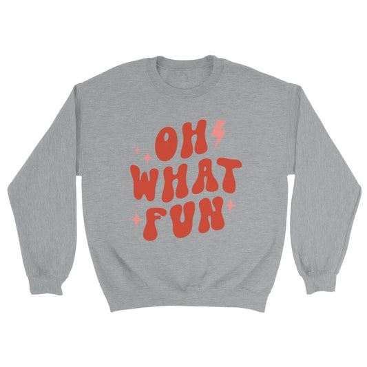 Julegenser Oh What Fun Sportsgrå