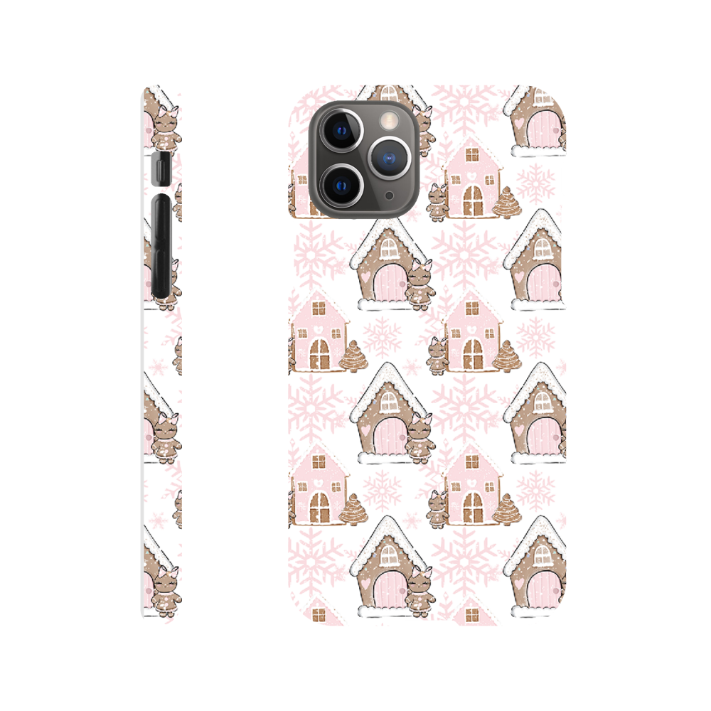 Pink Christmas iPhone mobildeksel