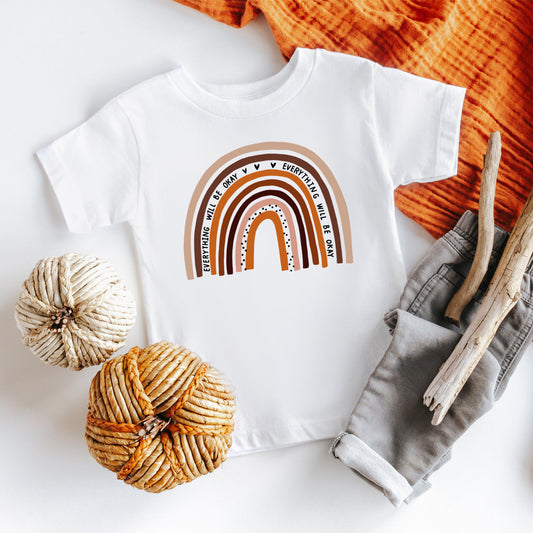 regnbue t-skjorte barn
