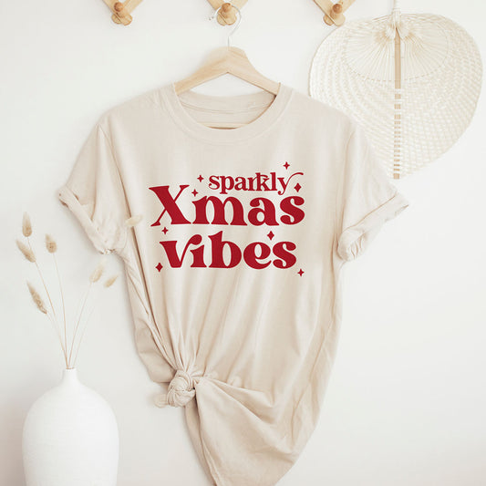Sparkly Xmas Vibes T-skjorte