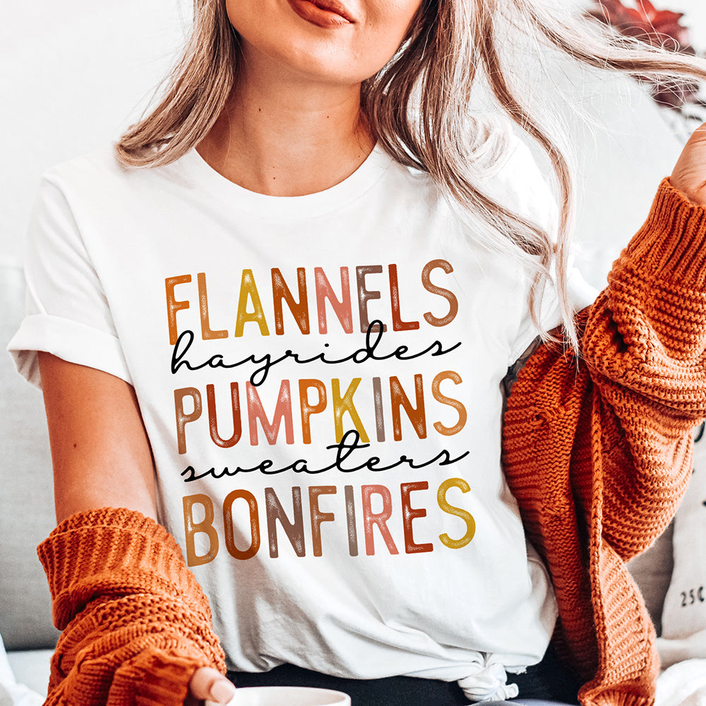 Pumpkins Bonfires T-Shirt